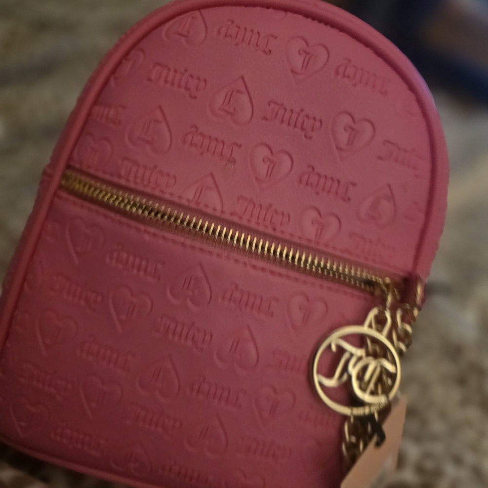 Juicy Couture pink mini backpack!